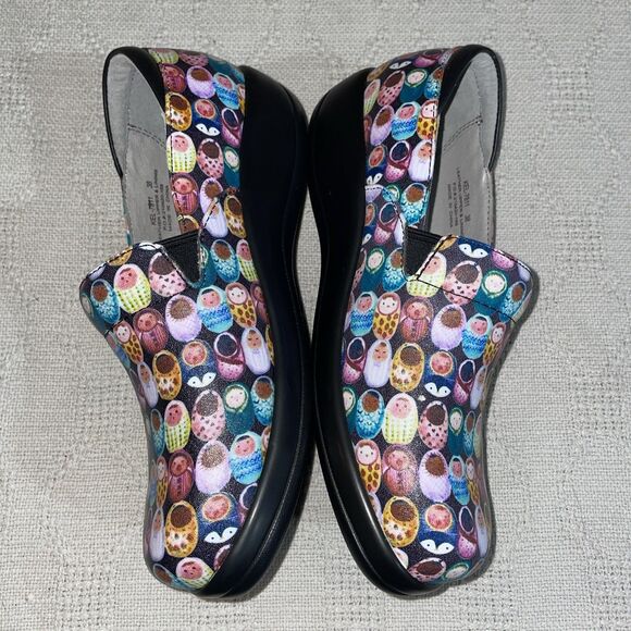 Alegria Women’s Nursing Shoes Size 38 U.S. 7 M Multicolor Baby Motif Comfort - Picture 5 of 12
